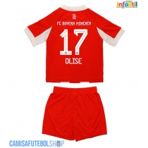 Camisa de time de futebol Bayern Munich Michael Olise #17 Replicas 1º Equipamento Infantil 2025-26 Manga Curta (+ Calças curtas)